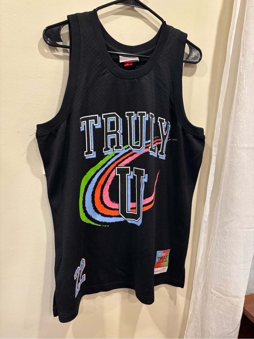 TRULY hard Seltzer Black Tank with Neon Swirl Graphic